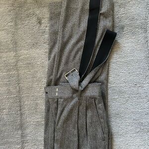 Club Monaco Herringbone Trousers with Black Accents